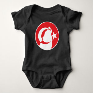 Türkiye Wolf Türkische Nationale Tierflagge Baby Strampler