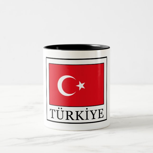 Türkiye Zweifarbige Tasse (Mittel)