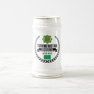Turkmenistan Bierglas