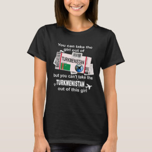 Turkmenistan Boarding Pass Turkmenistan Girl T-Shirt