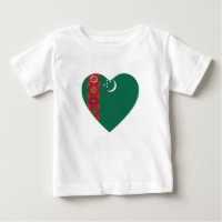Turkmenistan Flag Herzlicher T - Shirt