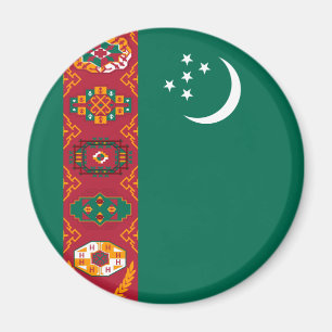 turkmenistan flag magnet