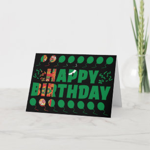 Turkmenistan Flag Patriotic Geburtstag Karte