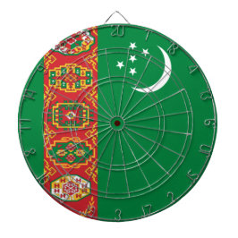 Turkmenistan Flag (Turkmenia) Dartscheibe