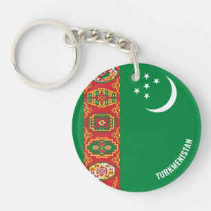 Turkmenistan-Flagge Charmant Patriotisch Schlüsselanhänger