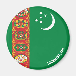 Turkmenistan Flagge Charming Patriotic Magnet