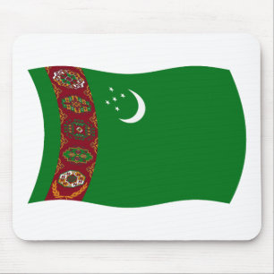 Turkmenistan-Flagge-Mauspad Mousepad