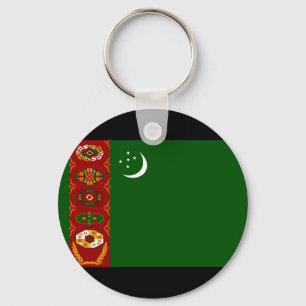 Turkmenistan-Flagge Schlüsselanhänger