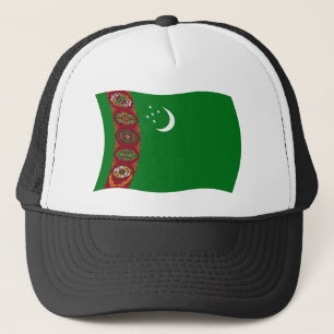Turkmenistan-Flaggenmütze Truckerkappe
