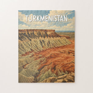 Turkmenistan Illustration Reise Kunst Vintage