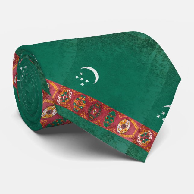 Turkmenistan Krawatte (Gerollt)