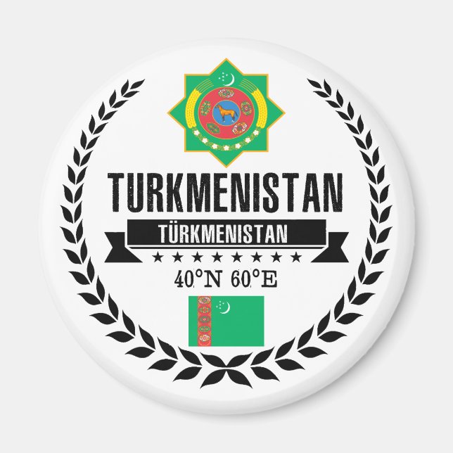 Turkmenistan Magnet (Vorne)