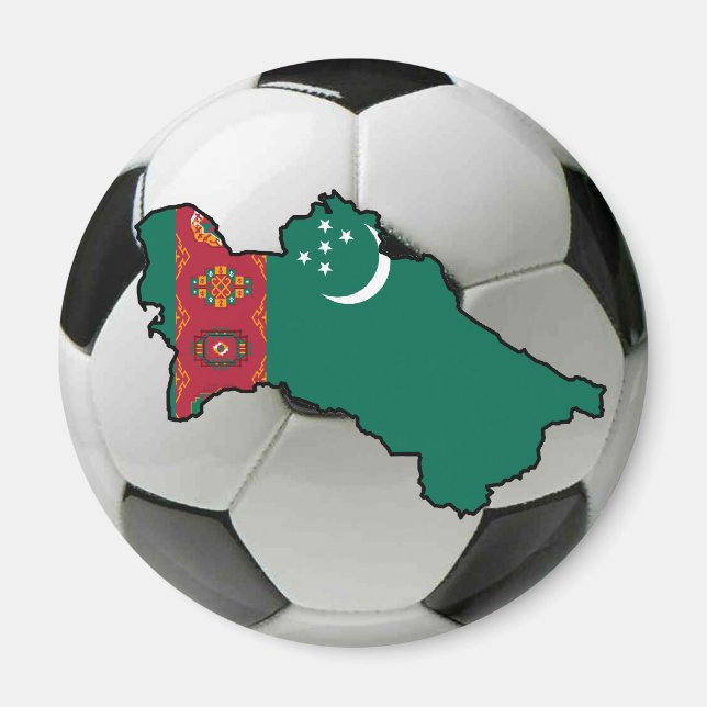 Turkmenistan-Nationalmannschaft Magnet (Vorne)