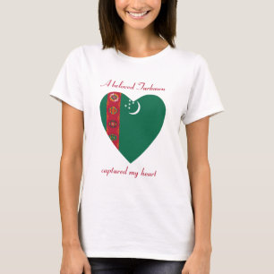 Turkmenistans Flagge Sweetheart T - Shirt