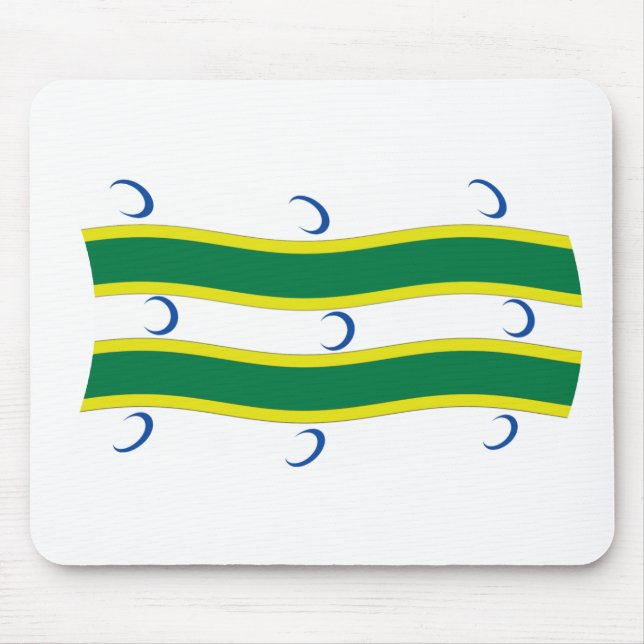 Turkmens Flag Mousepad (Vorne)
