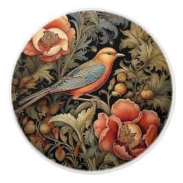 Türknauf - Art Nouveau-Vogeldesign Keramikknauf