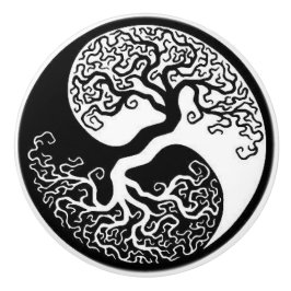 Türknäufe: Yin Yang Keramikknauf