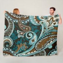 Türkquoise Brown Vintag Paisley