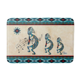 Türkquoise Kokopelli Bath Mat Badematte