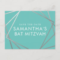 Türkquoise Robin Egg Blue Bat Mitzvah Save the Dat