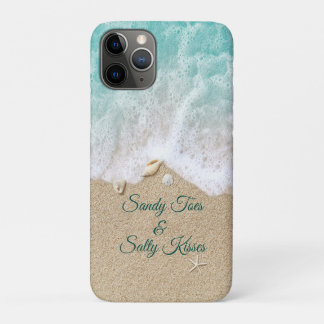 Türkquoise Sandy Toes Salty Kisses Case-Mate iPhone Hülle