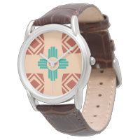 Türkquoise Zia Tribal Brown Tan