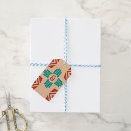 Türkquoise Zia Tribal Brown Tan Geschenkanhänger