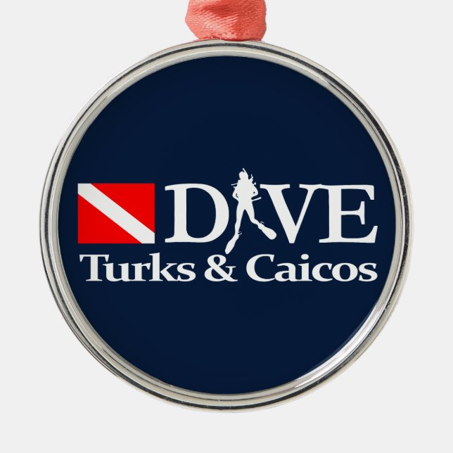 Turks & Caicos DV4 Ornament Aus Metall (Vorne)