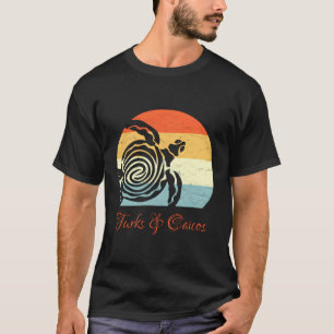 Turks Caicos Karibisches Meer Turtle Urlaub T-Shirt