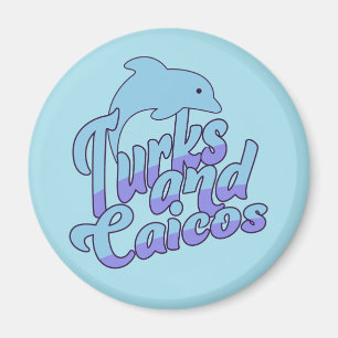 Turks und Caicos Dolphin Magnet