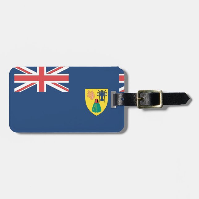 Turks und Caicos Gepäckanhänger (Vorderseite horizontal)