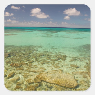 Turks und Caicos, Grand Turk Island, Cockburn 2 Quadratischer Aufkleber