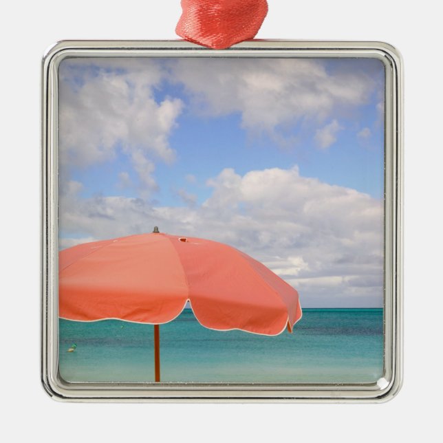 Turks und Caicos, Providenciales Island, Grace Ornament Aus Metall (Vorne)
