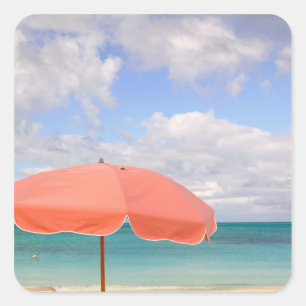 Turks und Caicos, Providenciales Island, Grace Quadratischer Aufkleber