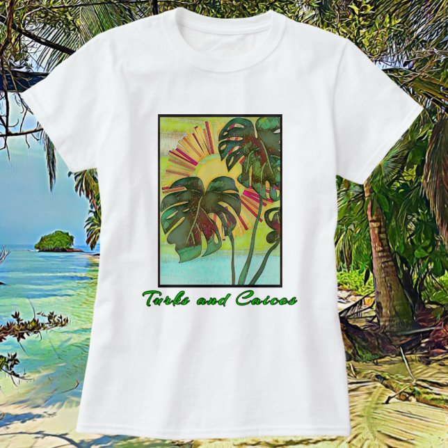 Turks und Caicos tropisches Paradies T-Shirt (Von Creator hochgeladen)