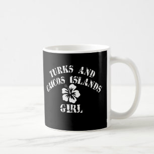 Turks- und Caicosinseln Pink Girl Kaffeetasse