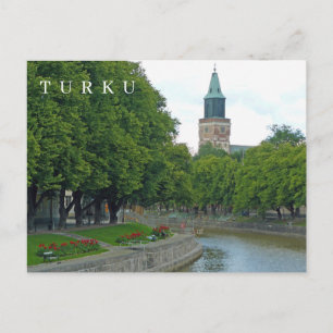 Turku Aura Flussansicht Postkarte