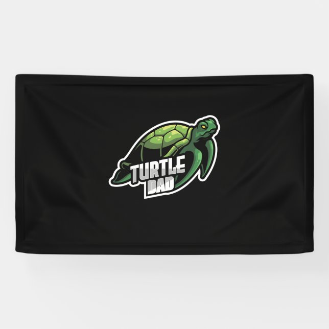 Turlte Lover | Turtle-Vater Banner (Horizontal)
