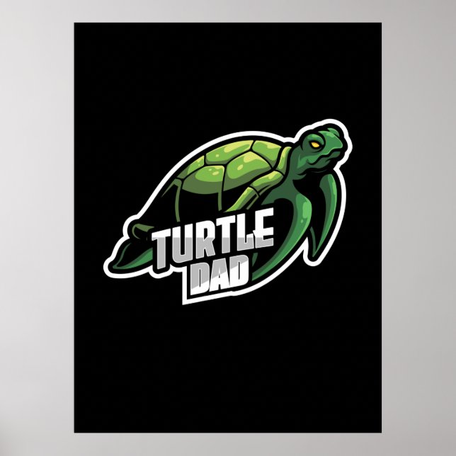 Turlte Lover | Turtle-Vater Poster (Vorne)