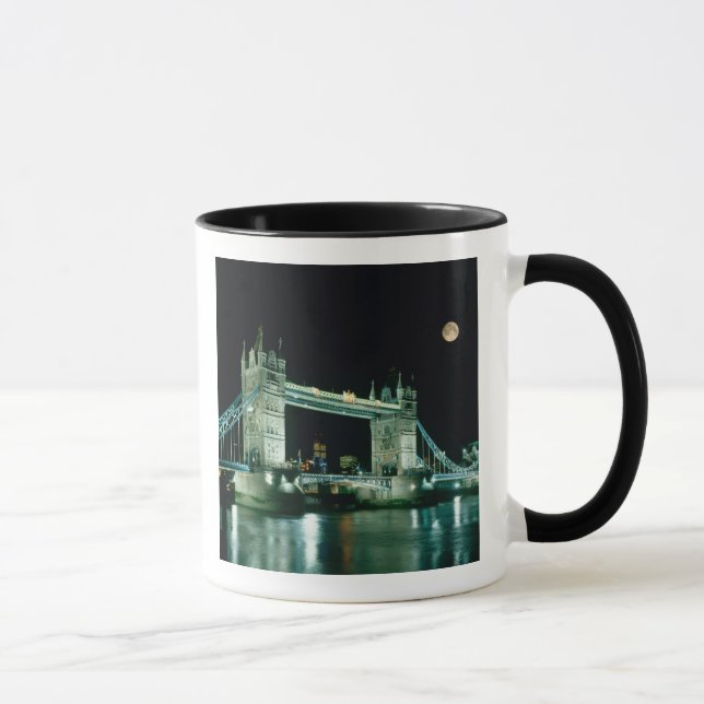 Turm-Brücke nachts, London, England Tasse (Rechts)