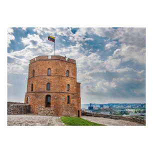 Turm Gediminas in Vilnius, Litauen Fotodruck