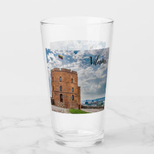 Turm Gediminas in Vilnius, Litauen Glas