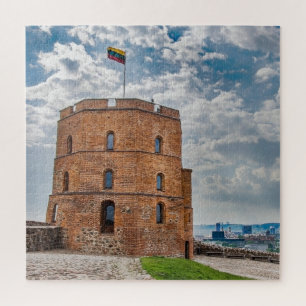 Turm Gediminas in Vilnius, Litauen, Puzzle Jigsaw