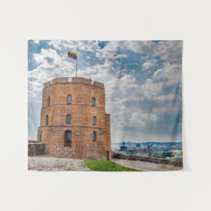 Turm Gediminas in Vilnius, Litauen Wandteppich