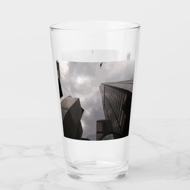 Turm in der Stadt. Glas (Vorderseite)