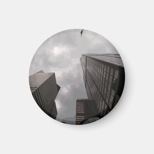 Turm in der Stadt. Magnet (Vorne)