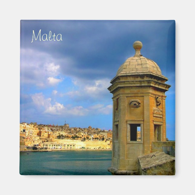 Turm in Malta bei Valletta Magnet (Vorne)