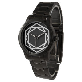 Turm (-) / Maßgeschneidertes, übersichtliches schw Armbanduhr