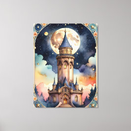 Turm - Tarot inspirierend Bild Leinwanddruck