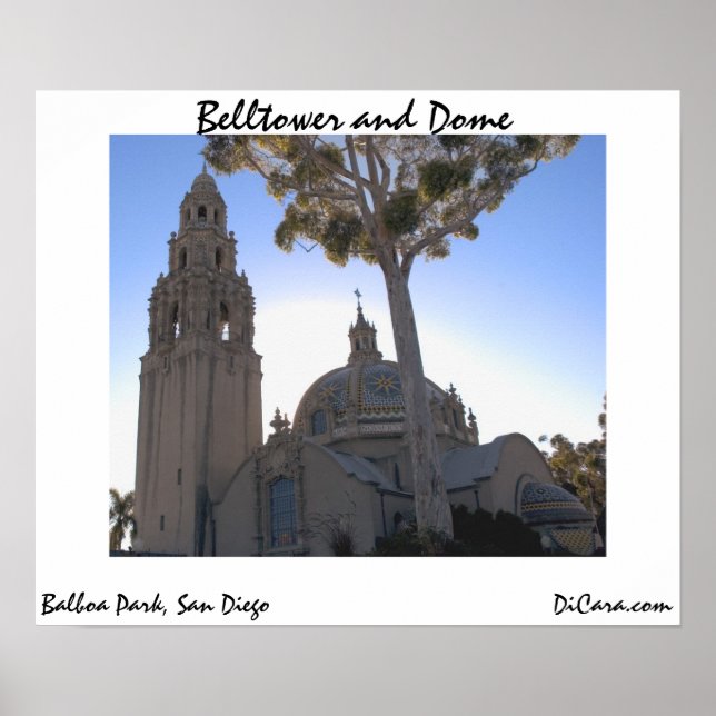 Turm und Kuppel Poster (Vorne)